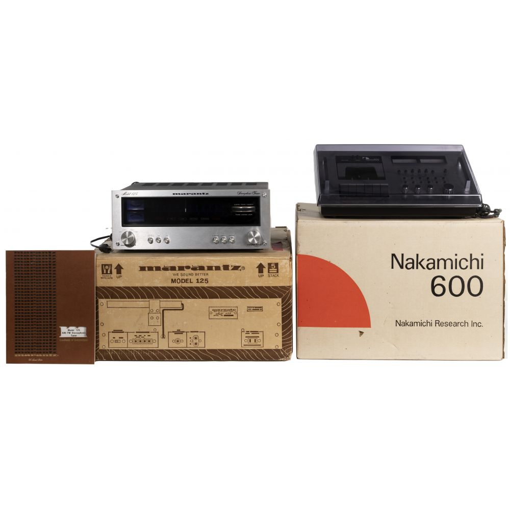 Appraisal: MARANTZ TUNER AND NAKAMICHI CASSETTE DECKMarantz Model AM FM Stereophonic