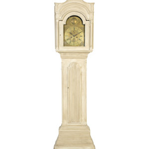 Appraisal: A Dutch Painted Tall Case Clock TH TH CENTURY the