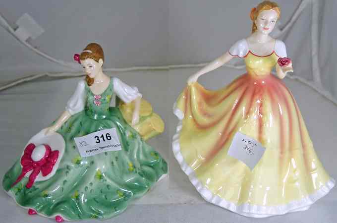 Appraisal: Royal Doulton Figures Deborah HN and Elyse HN boxed with