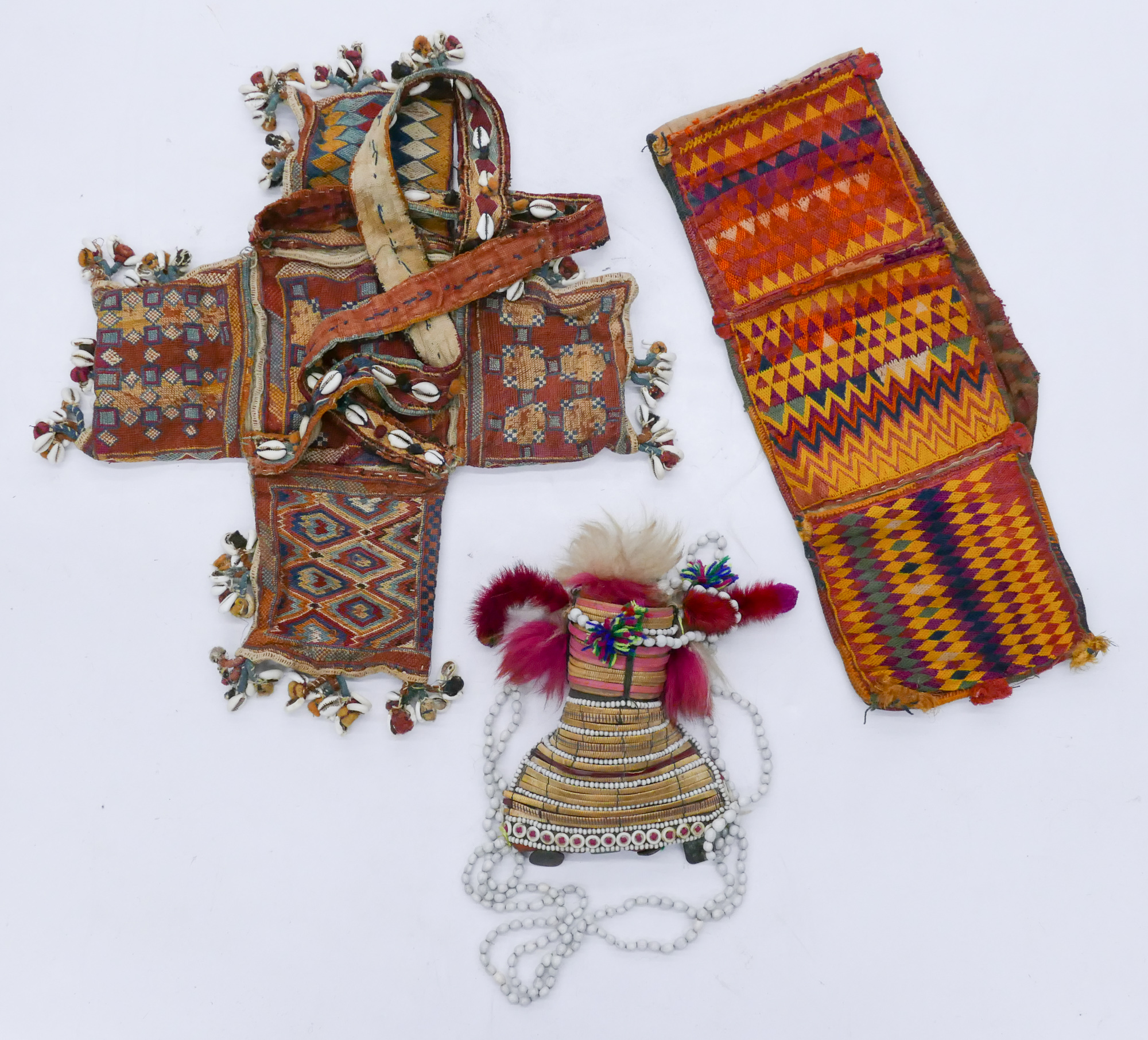 Appraisal: Box Old Ethnic Embroidered Purses