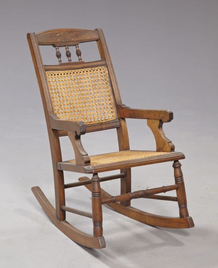 Appraisal: American Eastlake Victorian Child's Rocking Chair fourth quarter th century