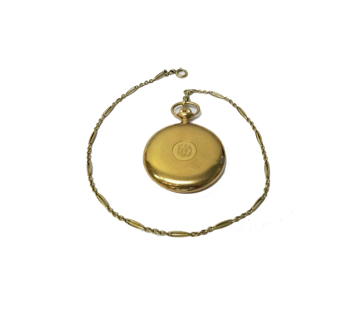 Appraisal: A gentleman's gold cased keyless wind Omega pocket watch with