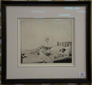 Appraisal: William Lee-Hankey - etching Sleeping signed lower right WLH and