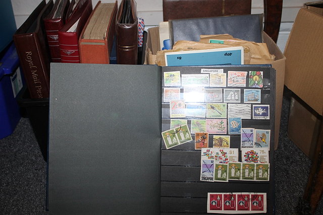 Appraisal: A LARGE COLLECTION OF STAMPS in various albums First Day