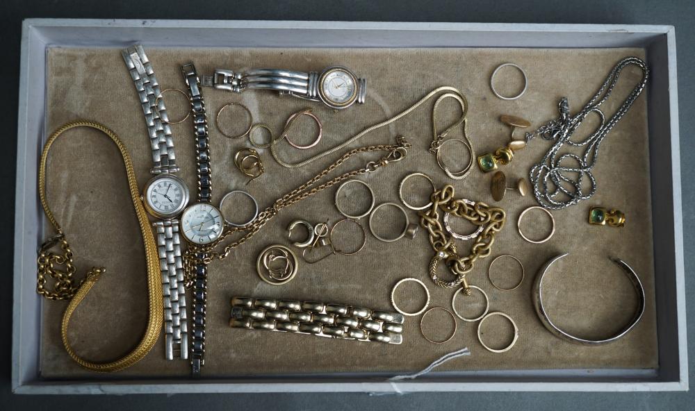 Appraisal: Collection of Costume Jewelry consisting of three fashion wristwatches two