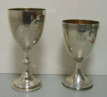 Appraisal: W CRIPPS AND JOHN EMES LONDON Two English Georgian silver