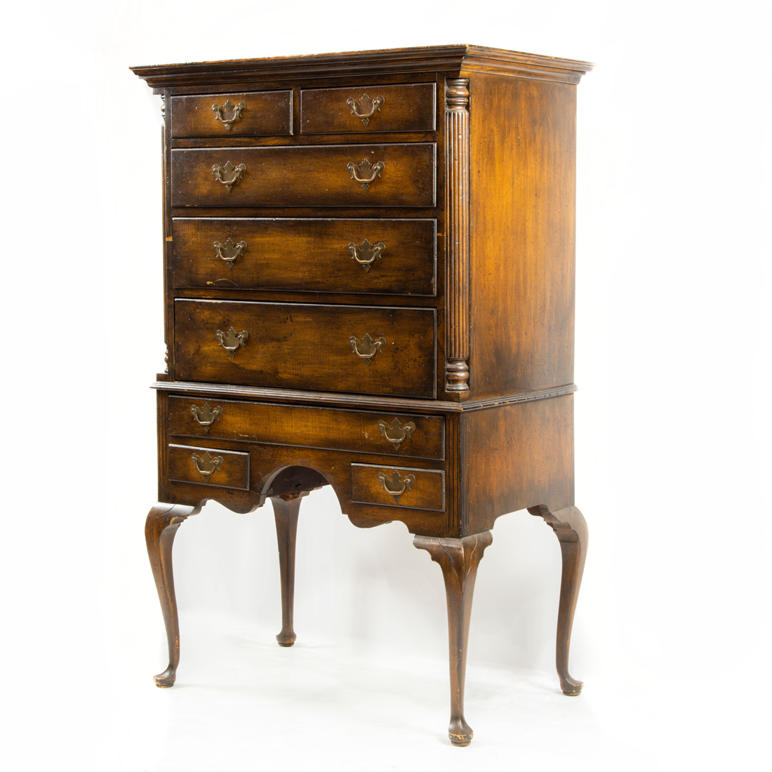 Appraisal: QUEEN ANNE STYLE CHEST Queen Anne style chest h x