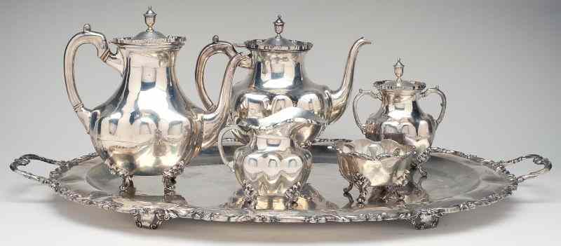 Appraisal: A Torres Vega Six Piece Sterling Tea Servicehollowware s- s