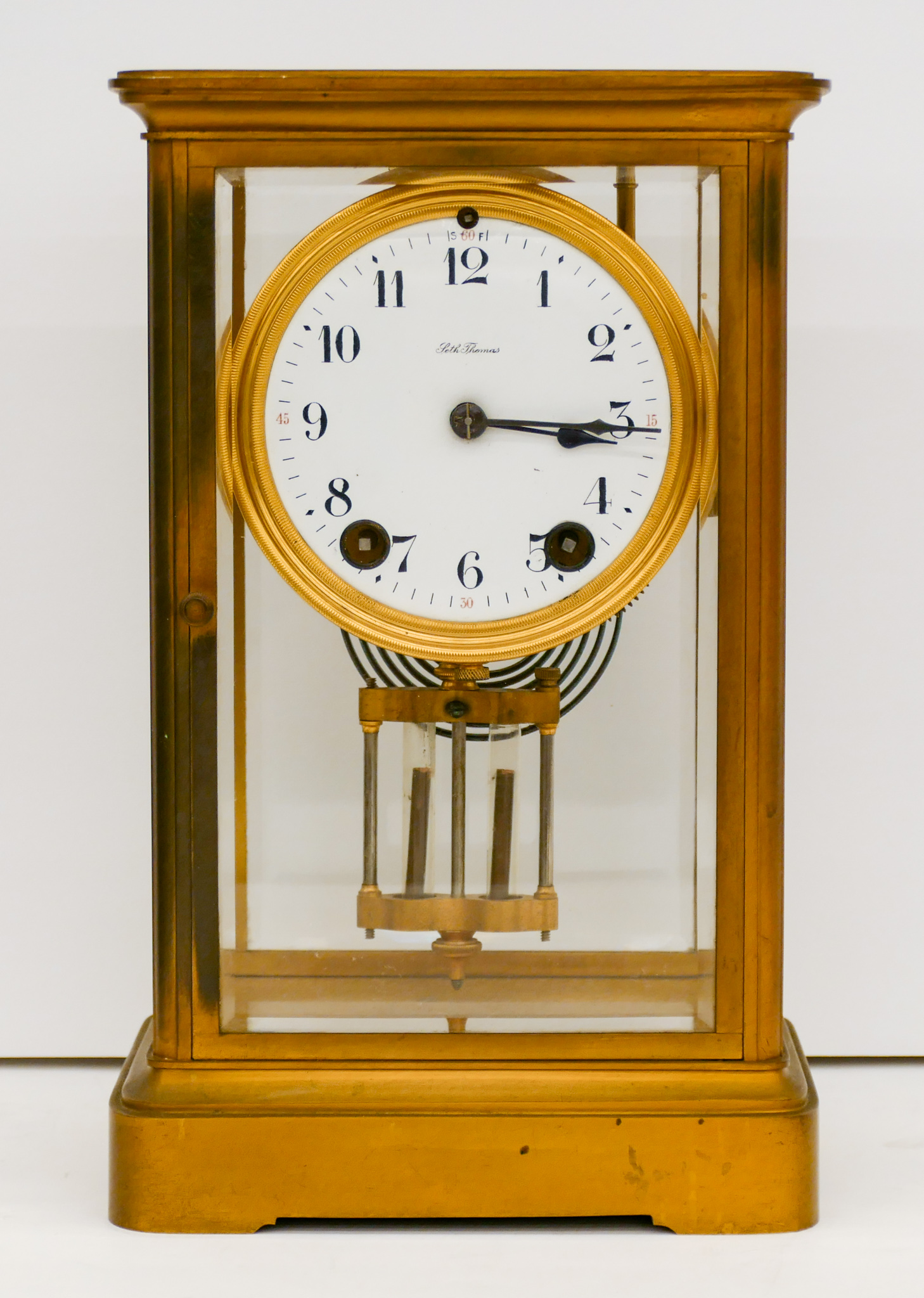 Appraisal: Antique Seth Thomas Crystal Regulator Clock ''