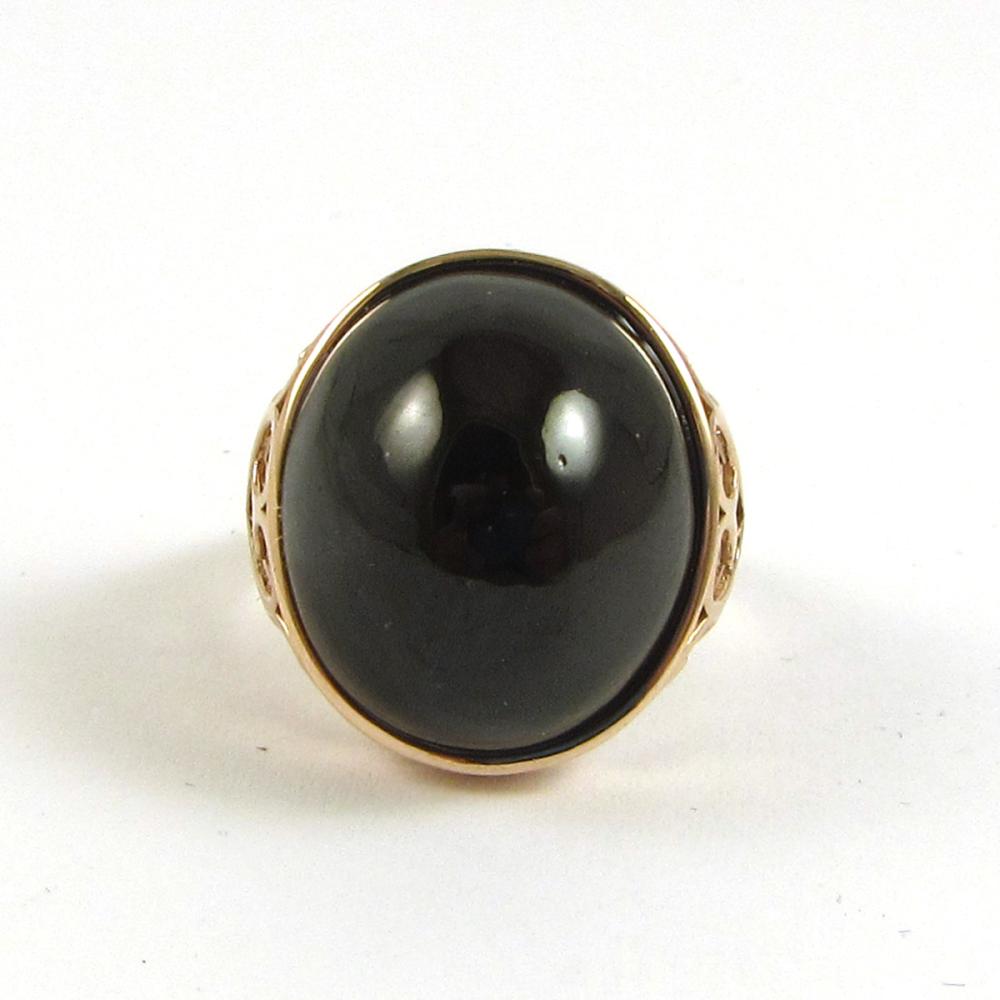 Appraisal: BLACK STAR DIOPSIDE AND FOURTEEN KARAT GOLD RING The k