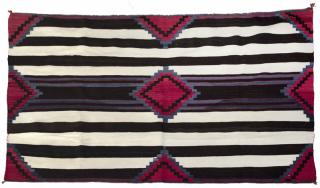 Appraisal: A Navajo Third Phase chief's blanket Early th century of