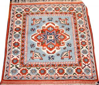 Appraisal: KAZAK DESIGN ORIENTAL RUG ' X ' having a pale