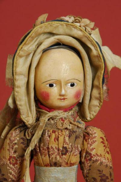 Appraisal: All Original Queen Anne Doll England ca a fine quality