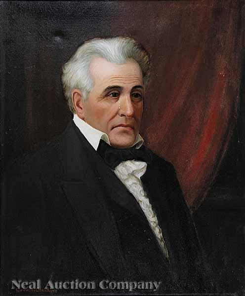 Appraisal: Cornelius Haly Hankins American Tennessee - Portrait of Andrew Jackson