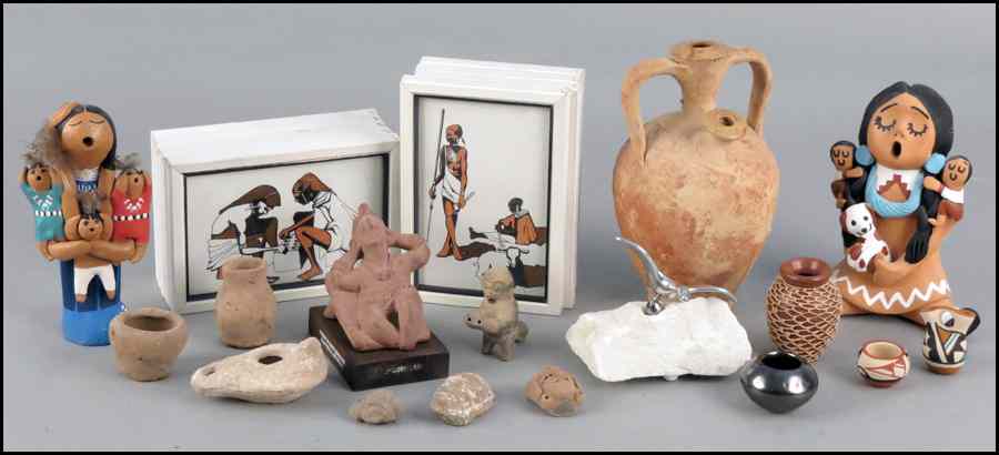 Appraisal: COLLECTION OF SOUTHWESTERN POTTERY AND CERAMICS Together with a set