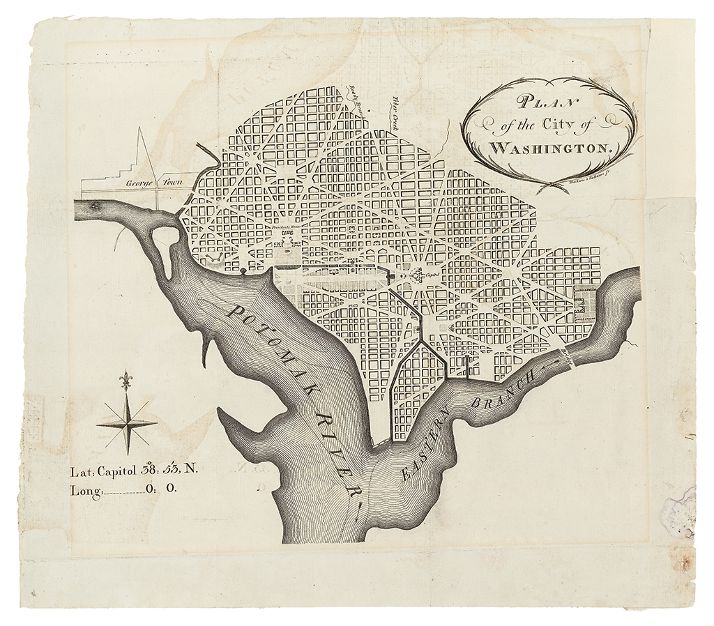 Appraisal: THE FIRST PRINTED PLAN OF WASHINGTON -- BAYNTON-WILLIAMS WASHINGTON D