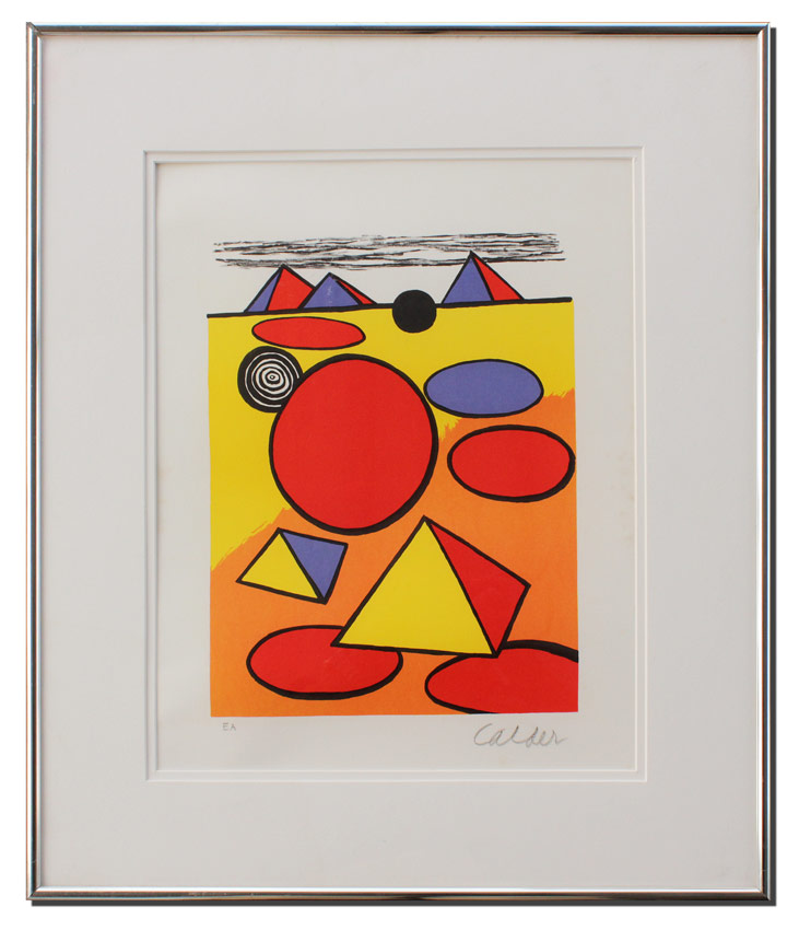 Appraisal: CALDER Alexander American - ''Homage to the Pyramids'' Artist Proof