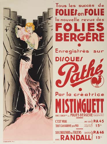 Appraisal: PAUL SELTEN FOLIES BERGERE x inches Delattre Paris Condition A