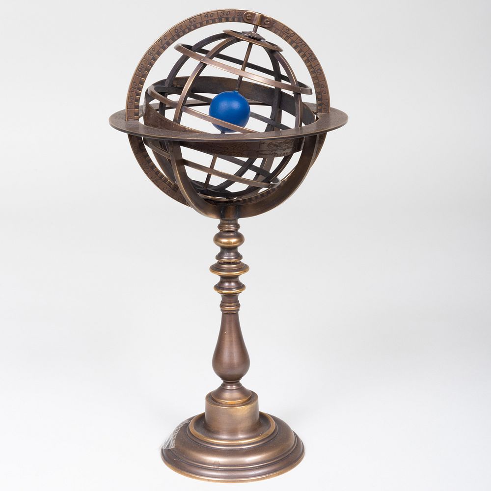 Appraisal: Metal and Brass Armillary Sphere x in diam Condition Minor