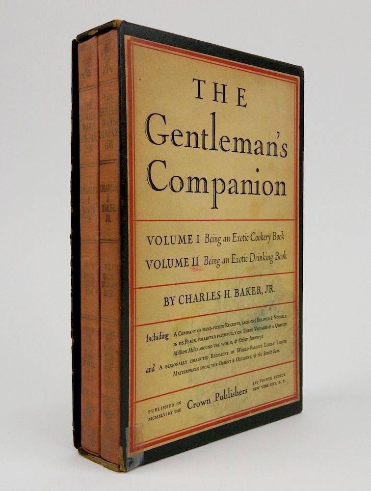 Appraisal: Charles H Baker- The Gentleman's Companion vol Baker Charles H