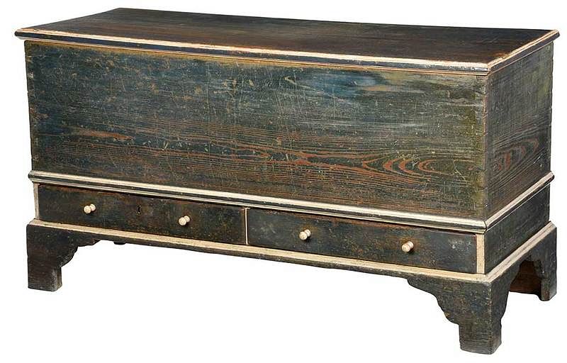 Appraisal: Southern Chippendale Lift Top Chest attributed to Randolph County late