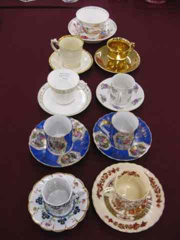 Appraisal: Collection of Cups Saucers various demitasse and an early english