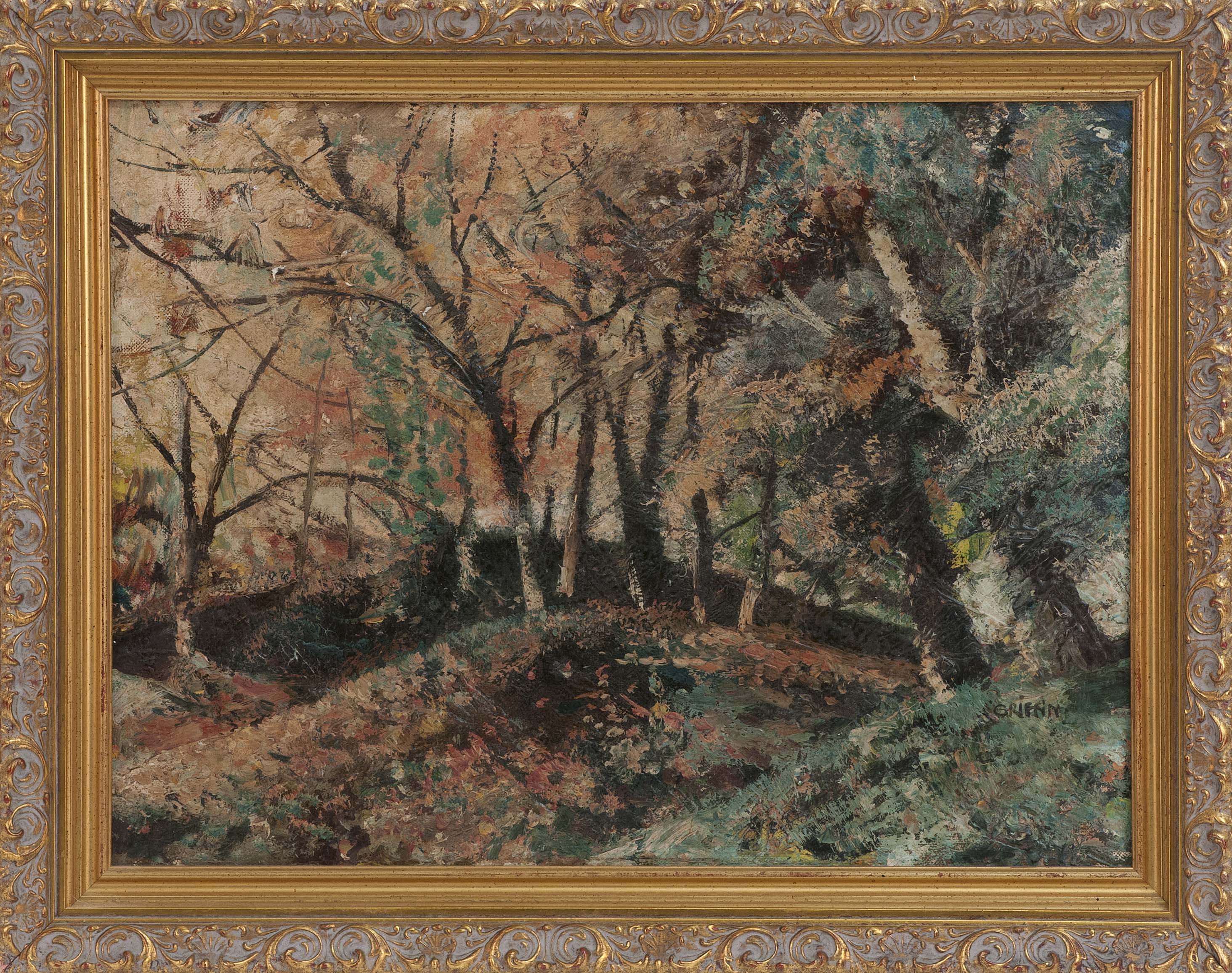 Appraisal: WALTER PARSONS SHAW GRIFFINAmerican - Autumnal landscape Signed lower right