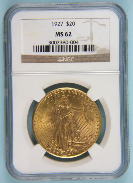 Appraisal: United States twenty dollar gold piece St Gaudens MS NGC