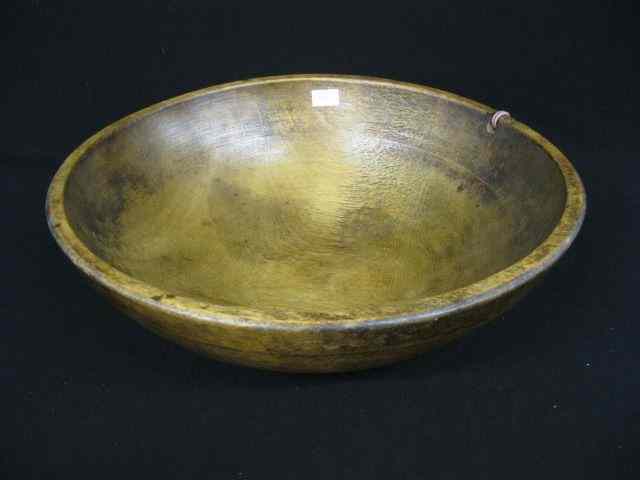 Appraisal: Carved Wooden Dough Bowl ''