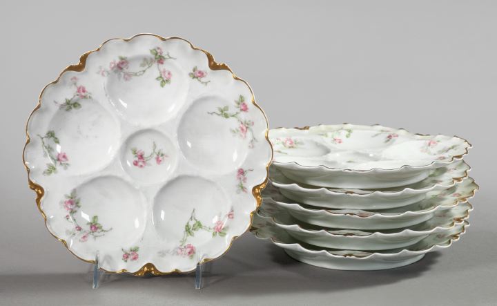 Appraisal: Good Set of Six Haviland and Company Limoges Porcelain Oyster