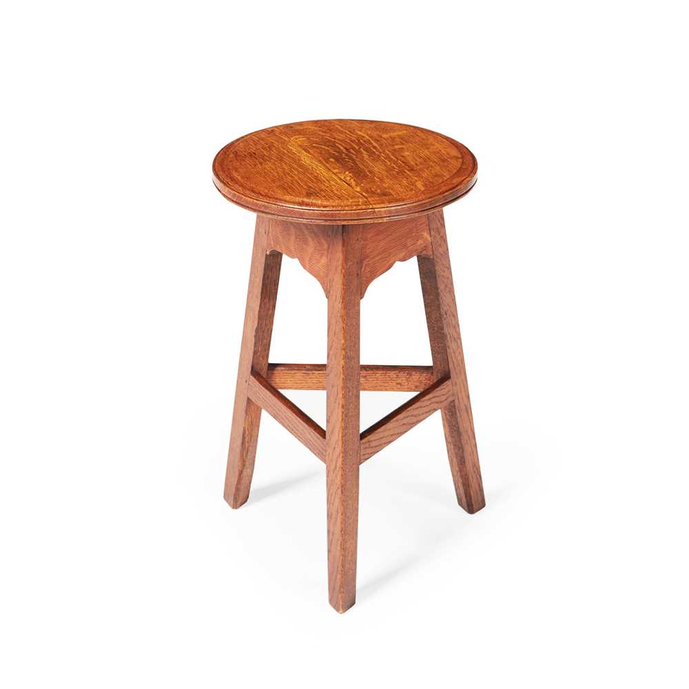 Appraisal: SCOTTISH MANNER OF GEORGE HENRY WALTON STOOL CIRCA oak cm