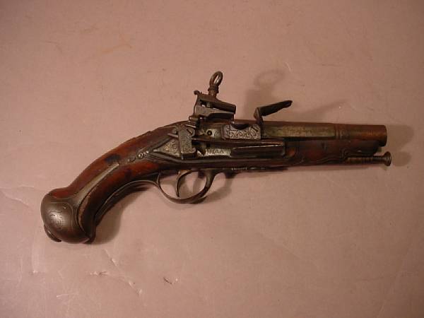 Appraisal: A Spanish miquelet pistol by Juan Esteban Bustinduicirca The inch