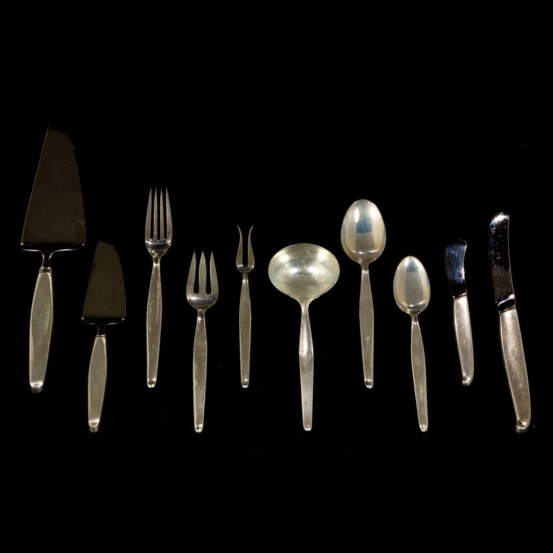 Appraisal: A PC SET TOWLE CONTOUR STERLING FLATWARE A pc Set