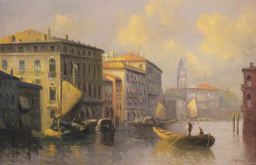 Appraisal: GIOSUE' SCOTTI ITALIAN - VENICE Oil on canvas x in