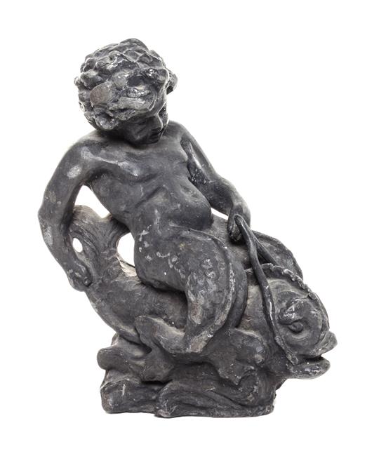 Appraisal: Sale Lot A Continental Lead Figure th th century depicting