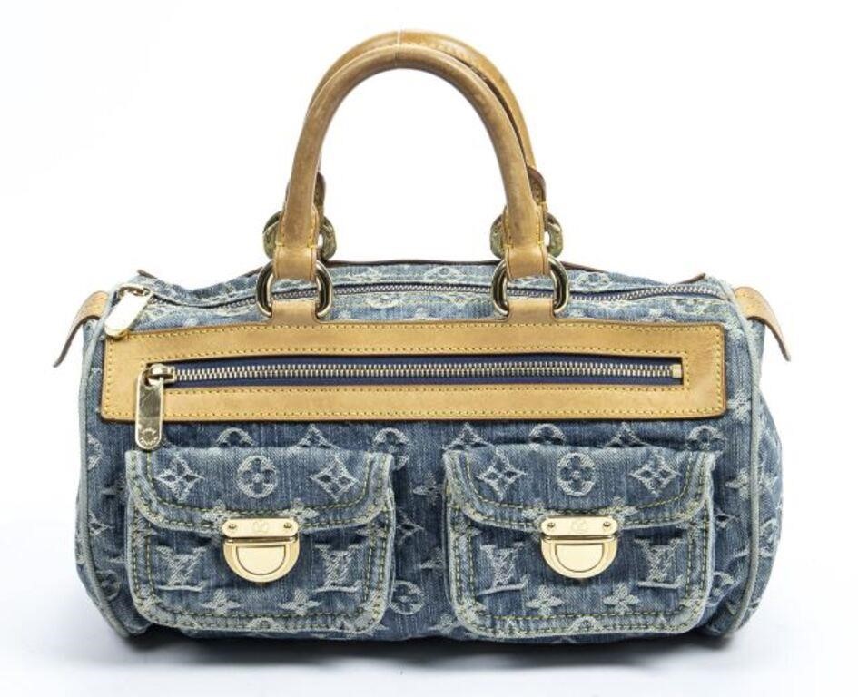 Appraisal: Louis Vuitton Neo Speedy handbag in monogram denim canvas with