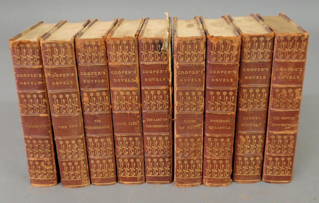 Appraisal: James Fenimore Cooper thirty-two volume set of complete works half-calf