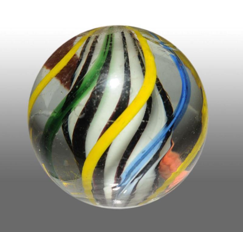 Appraisal: Solid-Core Swirl Marble Description Stunning original surface with unique solid