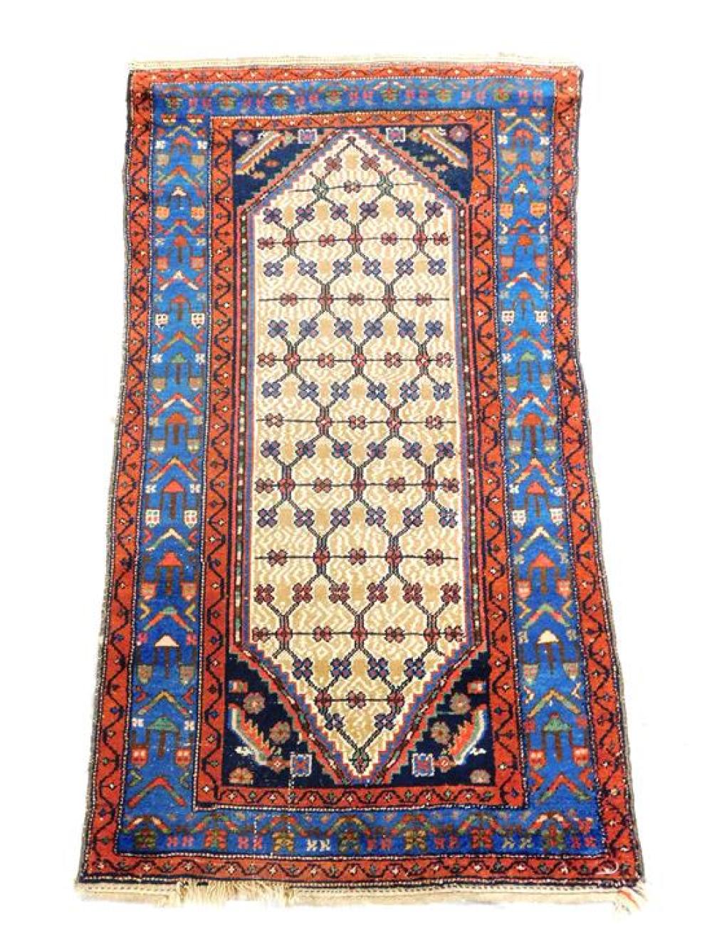 Appraisal: RUG Antique Persian Hamadan ' x ' hand-made wool on