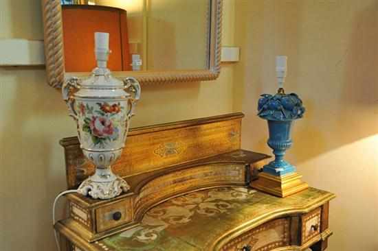 Appraisal: TWO ITALIAN LAMP BASES ONE CHIPPED