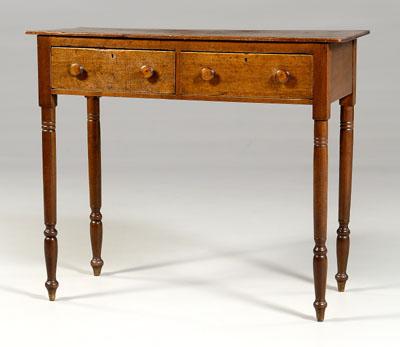 Appraisal: Southern walnut huntboard or serving table walnut and yellow pine