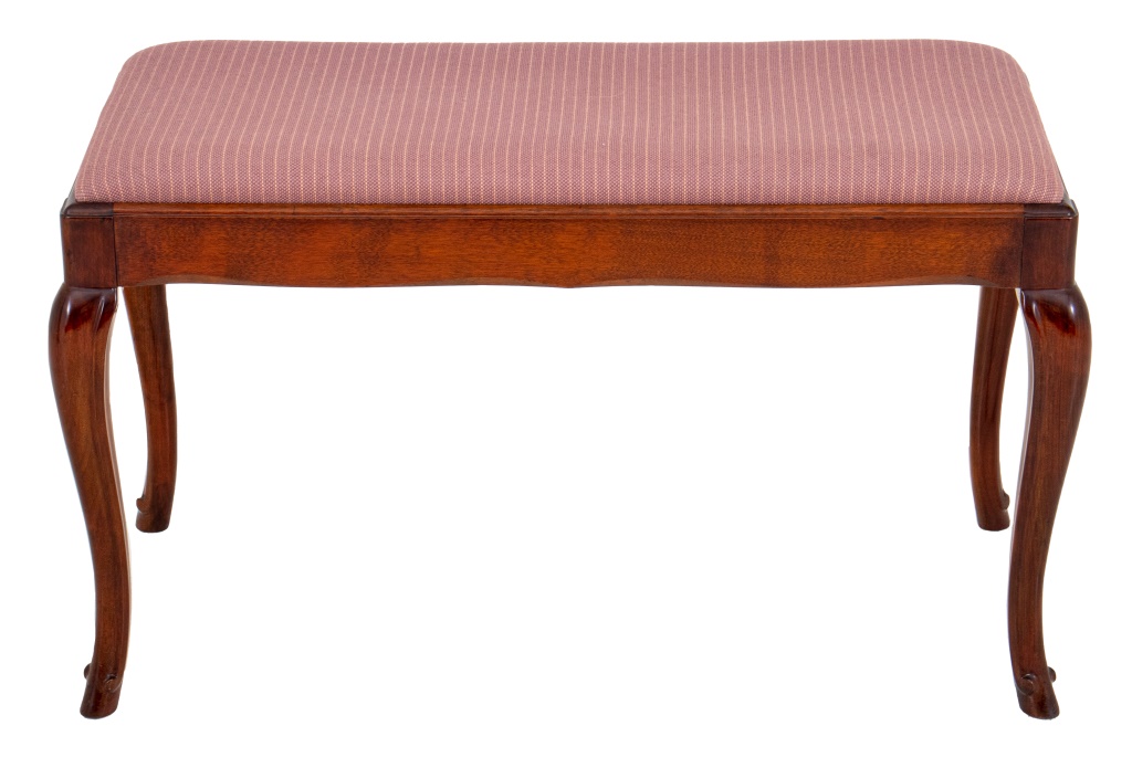 Appraisal: NEOCLASSICAL STYLE MAHOGANY PIANO BENCH Neoclassical style mahogany piano bench