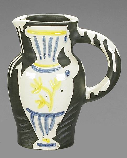 Appraisal: Pablo Picasso Spanish - Pitcher with Vase A R Partially