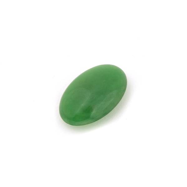 Appraisal: An unmounted natural jadeite jade oval cabochon weighing carats