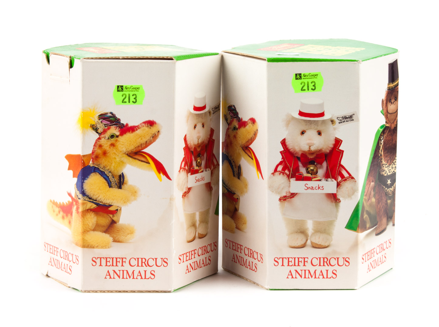 Appraisal: Two Steiff circus animals with boxes Condition No apparent faults