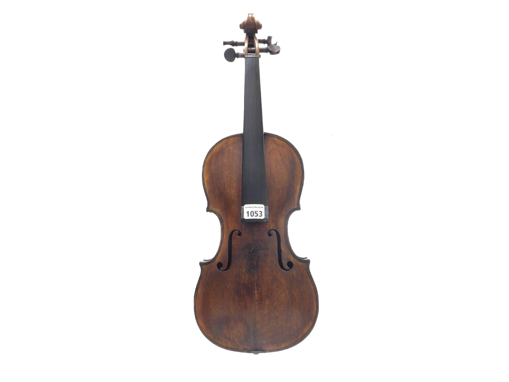 Appraisal: th century double purfled violin cm