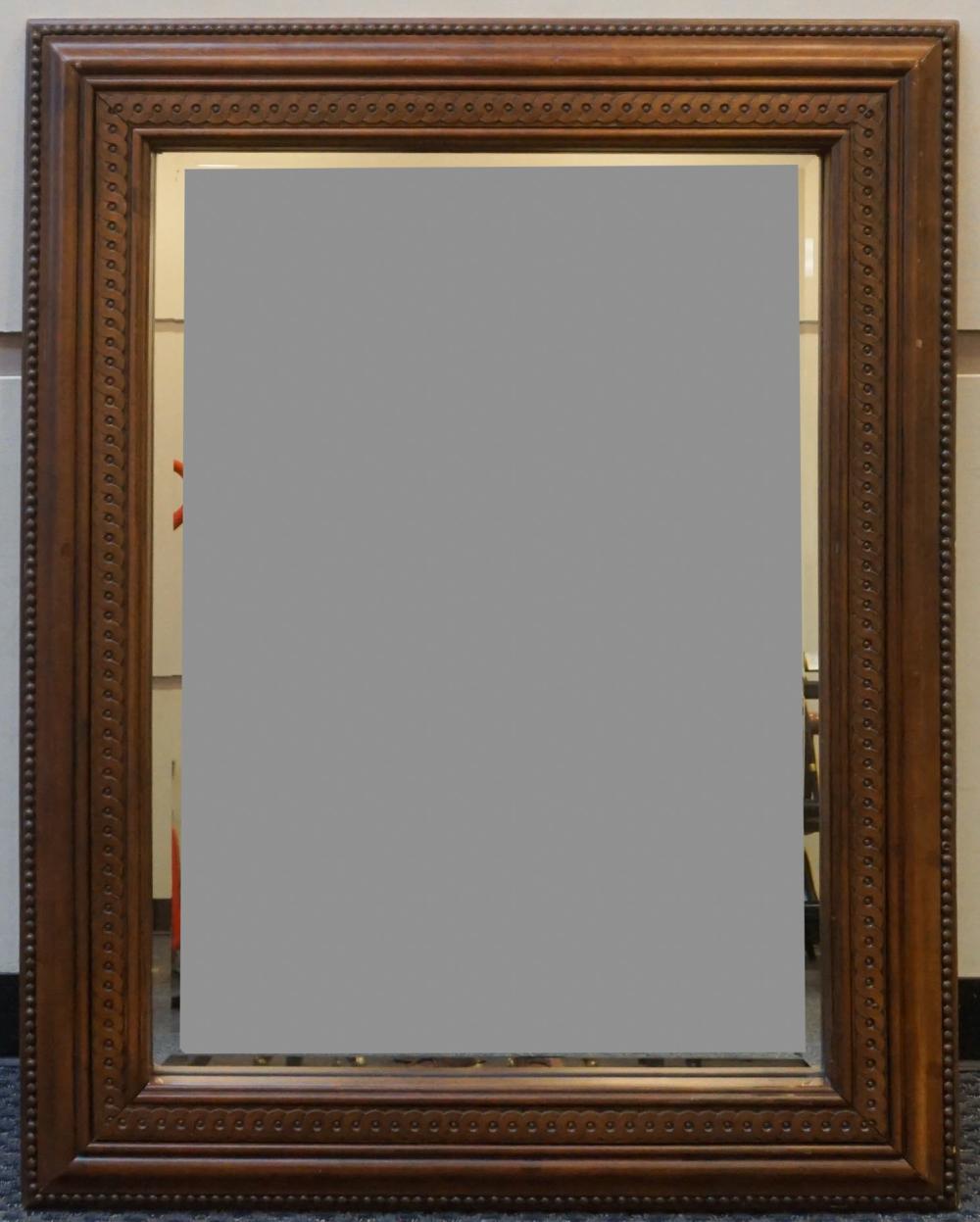 Appraisal: Fruitwood Framed Bevel Edge Mirror Frame x in x cm