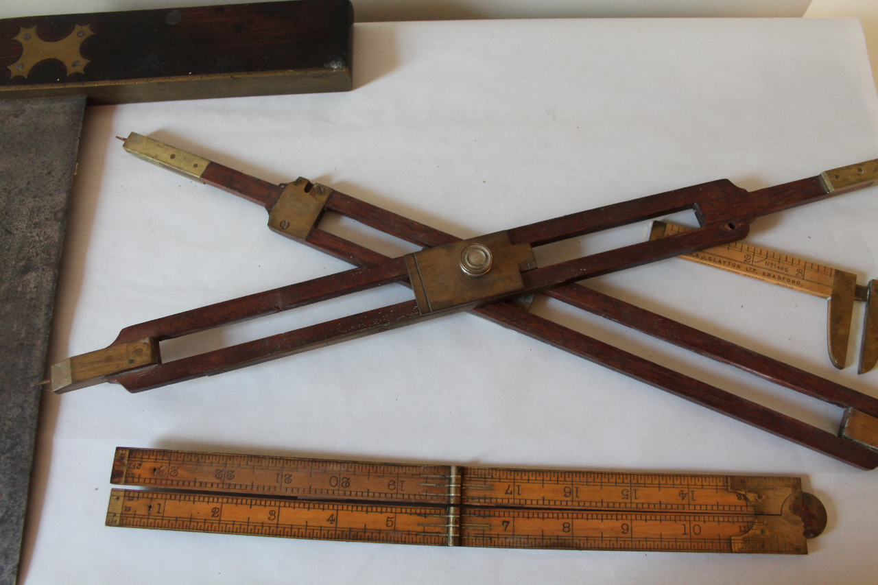 Appraisal: A boxwood and brass vernier caliper gauge for C J