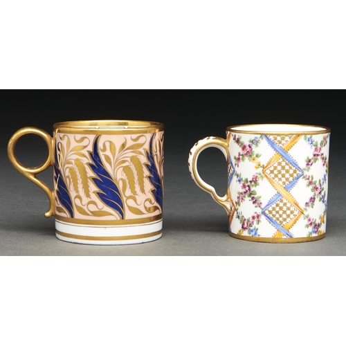 Appraisal: A Sevres coffee can c - finely painted and gilt