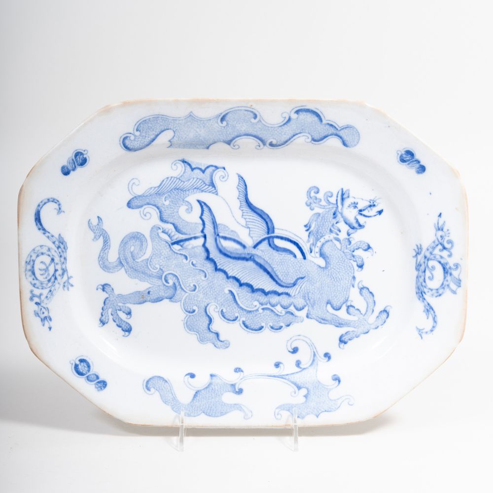 Appraisal: Mason's Ironstone Transfer Printed Blue and White Platter Printed and